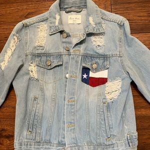 Texas Rodeo Themed Jean Jacket